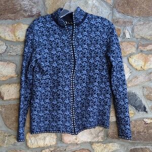 Inca Fashions Alpaca Silk Blend Zip Up Cardigan